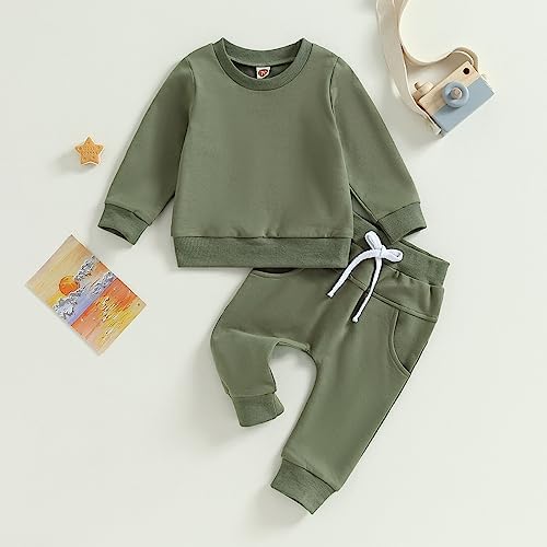 Mabackly Toddler Boys Sweatsuit Soft Breathable