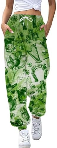 SDBRLD Irish St Patricks Day Print Womens Baggy Sweatpants