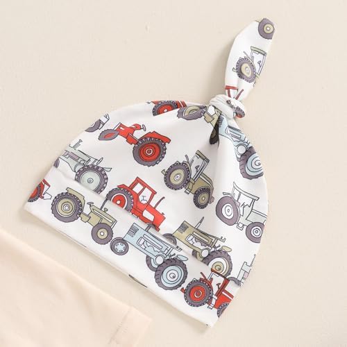 Adorable Tractor Outfit for Newborn Boys