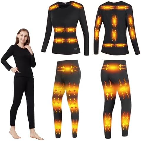 Womens Heated Thermal Set for Cold Weather Comfort