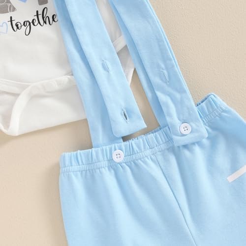 Frietlebird Newborn Baby Boy Coming Home Romper Pants 3Pcs Set