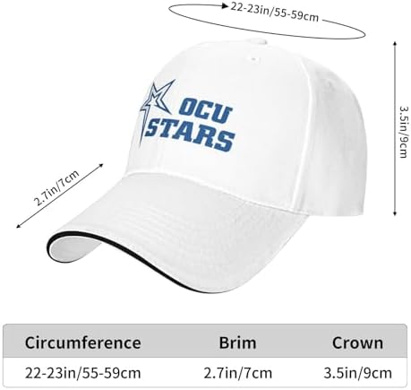 Adjustable Ocu University Baseball Cap100 stylish for Men Women
