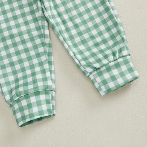 Plaid Romper for Newborn Boys - Trendy Cozy
