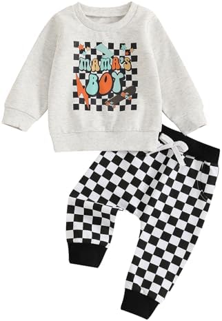 PUHHAPIEY Baby Boy 3-24 Months Set Funny Fall Winter Outfits