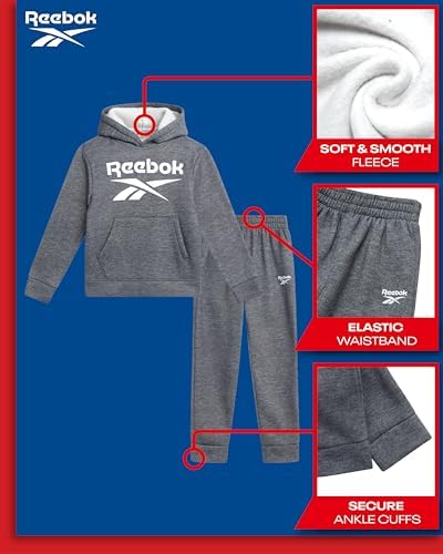 Reebok toddler boys active fleece sweatshirt and jogger set