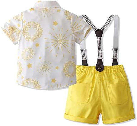 Fireworks printed Boys Summer Suit Set