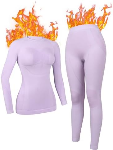 ATTRACO Thermal Underwear for Women - Stretchy Insulating and Warm