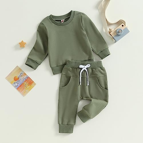 Mabackly Toddler Boys Sweatsuit Soft Breathable