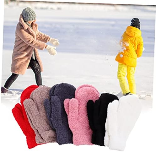 SAFIGLE Fleece Half Mittens for Winter