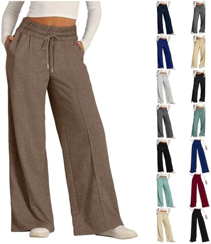 Elastic Wide Leg sweatpants for women extra comfortable and stylish