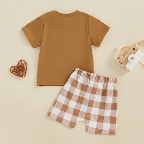 Fiomva Boys Summer T-Shirt Shorts Set