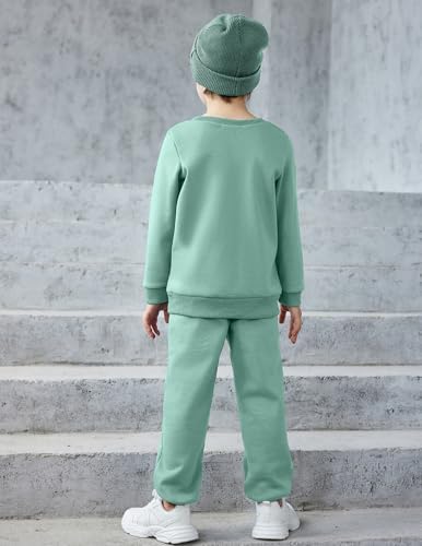 Arshiner Boys Round Neck Sweatshirt Pants Set