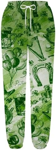 SDBRLD Irish St Patricks Day Print Womens Baggy Sweatpants