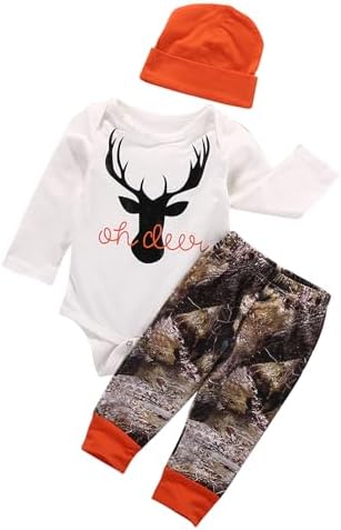 Gureui Camo Romper Onesie Set for Baby Boys