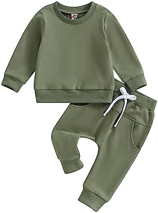 Mabackly Toddler Boys Sweatsuit Soft Breathable