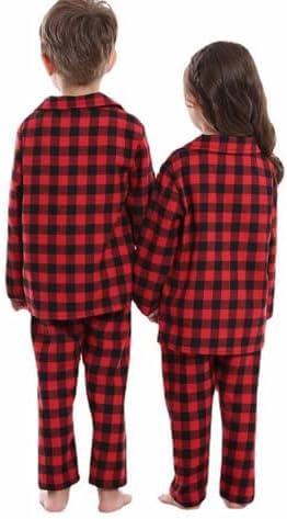 Red Plaid Winter Toddler Boys Set