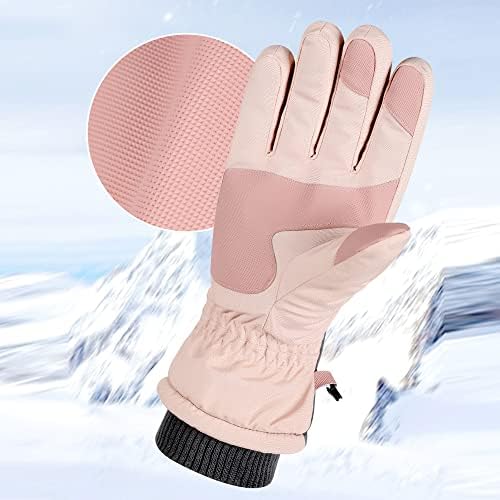 ZJRXM Touch-Screen Anti-Slip Snowboard Gloves Waterproof Warm for Men Women