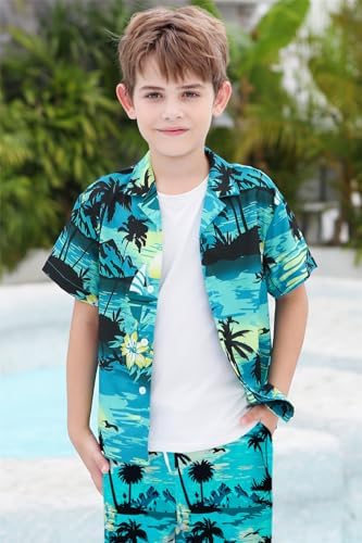 SANGTREE Boys Men Formal Hawaiian Outfit