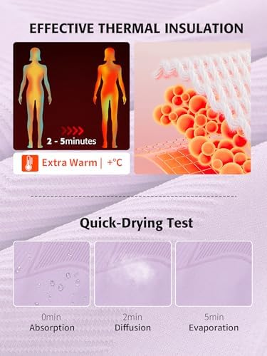 ATTRACO Thermal Underwear for Women - Stretchy Insulating and Warm