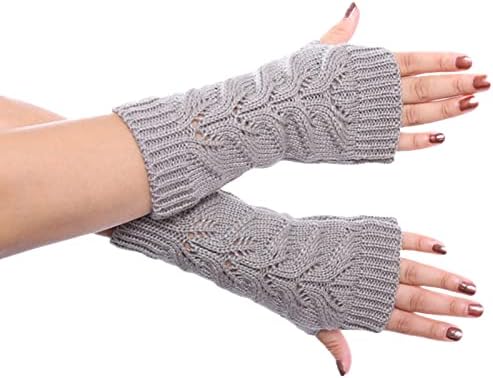 Kids Arm-Warmers White Striped Gloves