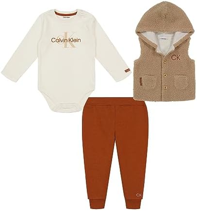 Warm Stylish Berber Fleece Vest Set for Your Little One