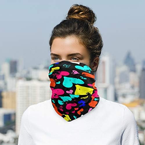My Little Nest Multicolored Heart Balaclava Face Cover