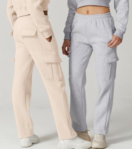 QINSEN - Womens_baggy Elastic Waist Sweatpants