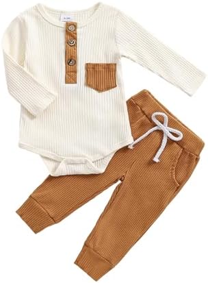 PureDenim Knitted Romper Pants Set for 3-6 Months