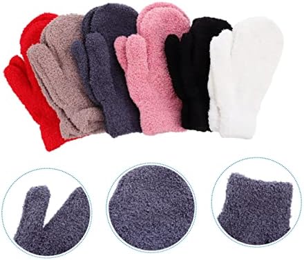 SAFIGLE Fleece Half Mittens for Winter