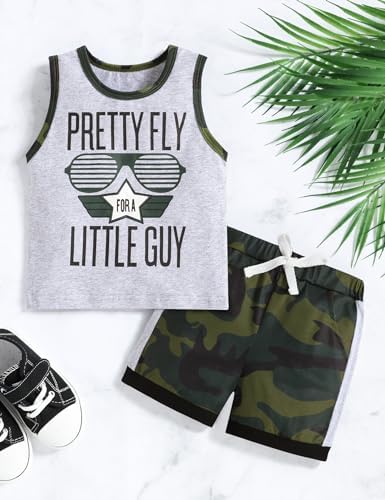 Comfortable Stripe Toddler Boy Clothes Set for Summer