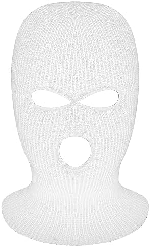 Tmflexe 3-Hole Full Face Ski Mask Winter Balaclava Cap
