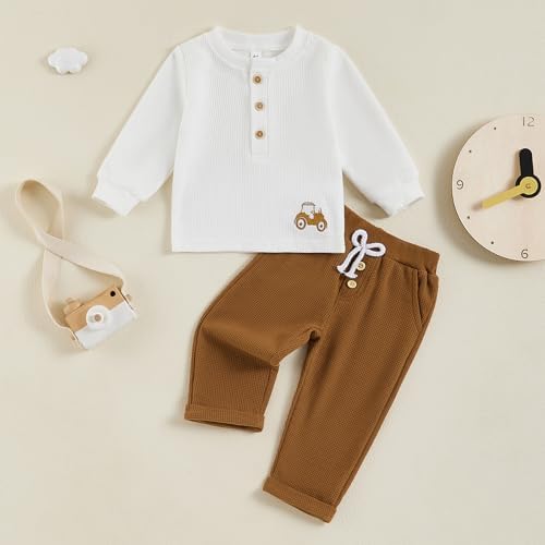 PENNSOY Kids Baby Boys Autumn 2PCS Outfit Set