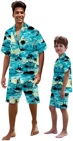 SANGTREE Boys Men Formal Hawaiian Outfit