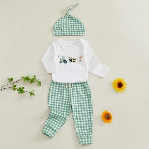 Plaid Romper for Newborn Boys - Trendy Cozy