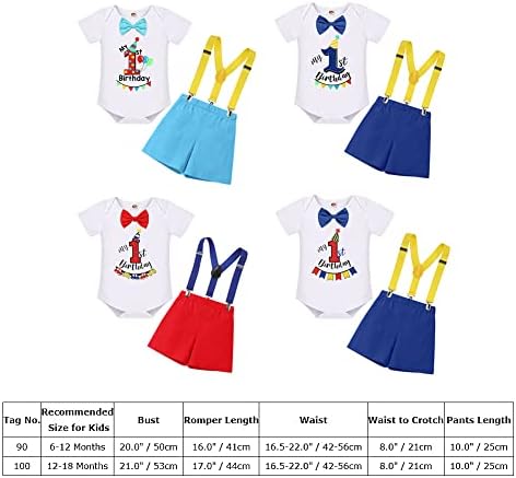 Elegant Baby Boy First Birthday Cake Smash Set