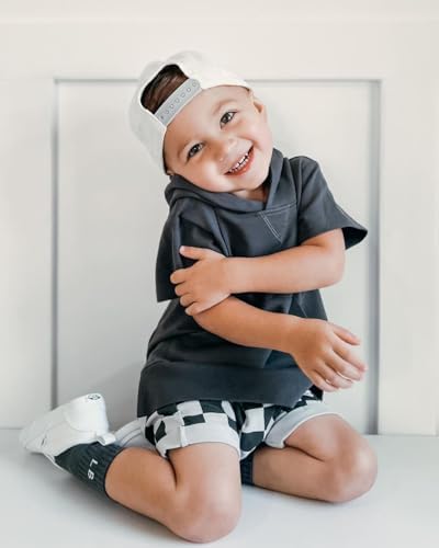 Toddler Baby Boy Summer Hooded Outfit 2Pcs Set