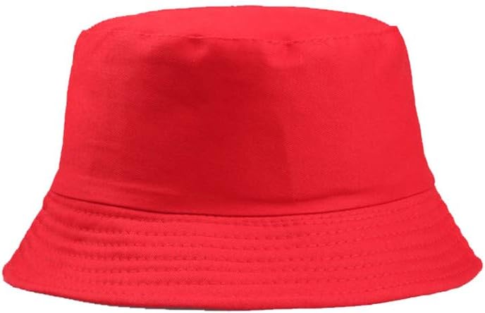 Generic Red Summer Bucket Hat Unisex Fits