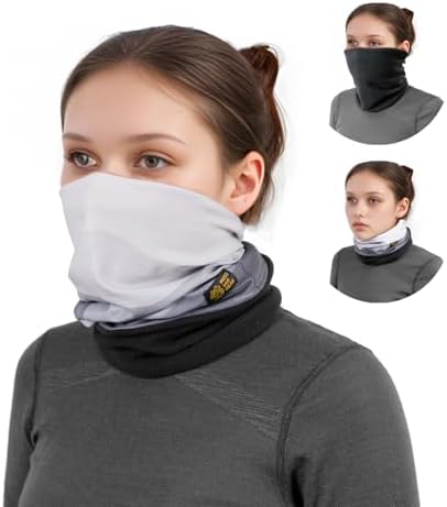 Winter-Ready Dual-Fabric Neck Gaiter for Cold Weather Activities