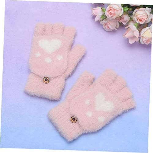 Thick Half-Finger Plush Gloves