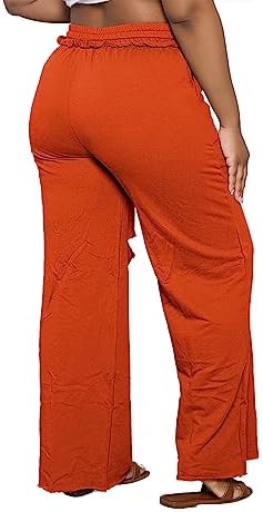 Wide Leg Pants for Women Comfortable Drawstring