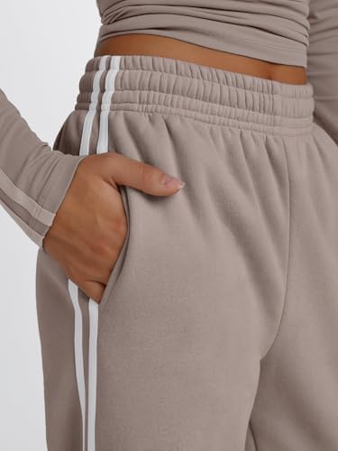 Trendy Queen Womens High Waisted Drawstring Sweatpants - Casual Comfortable