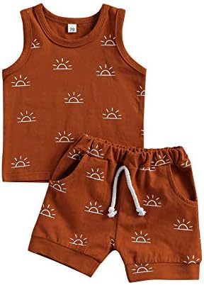 Madjtlqy Toddler Boy Summer Shorts Set
