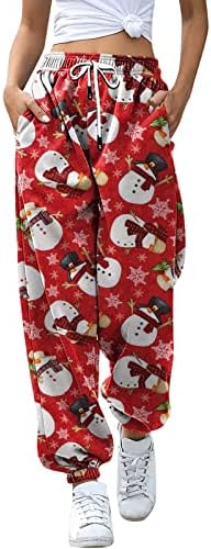 Christmas Plaid Sweatpants Women Size Guide Gift