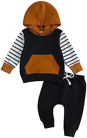 Sprifallbaby Toddler Boys Color Block Outfits Toddler Boys