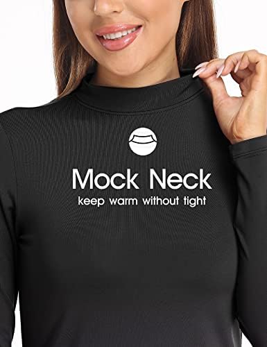 Warm Mock Neck Thermal Underwear Set for Women