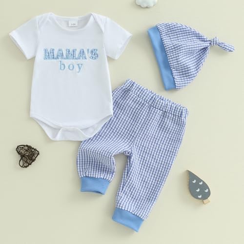 Newborn Boy Summer Outfit Set - Lightweight TrendyRomper Pants