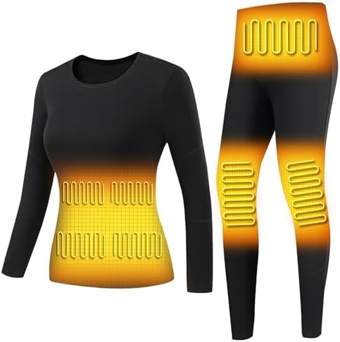 YANYNGS Heated Underwear Set Women Thermal Baselayer