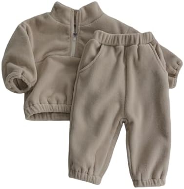 Kapsrqst 2PK Coral Velvet Turtleneck Set for toddlers