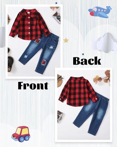 Cool Plaid Jeans for BOYS