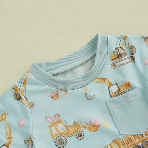 Chloefairy Toddler Boy Easter Outfit - CuteTee Shorts